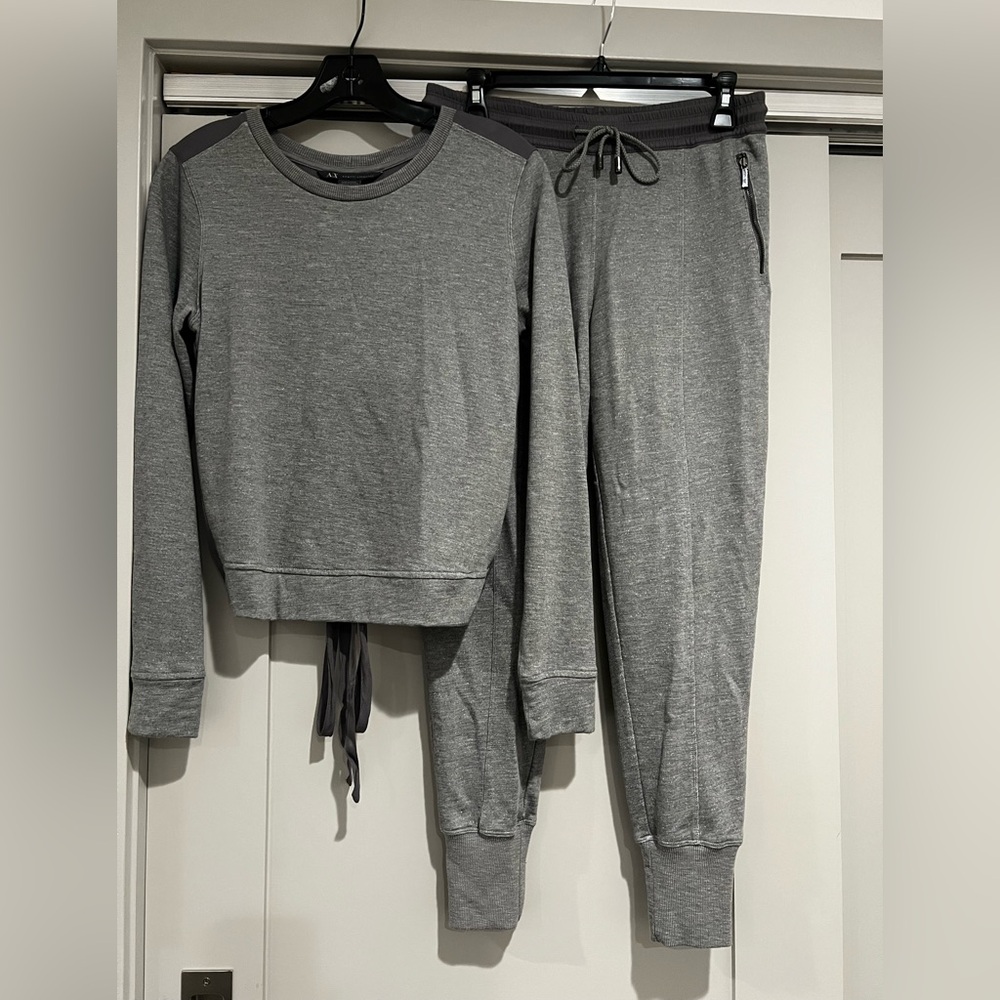 Armani Exchange Heather Gray Sweatsuit